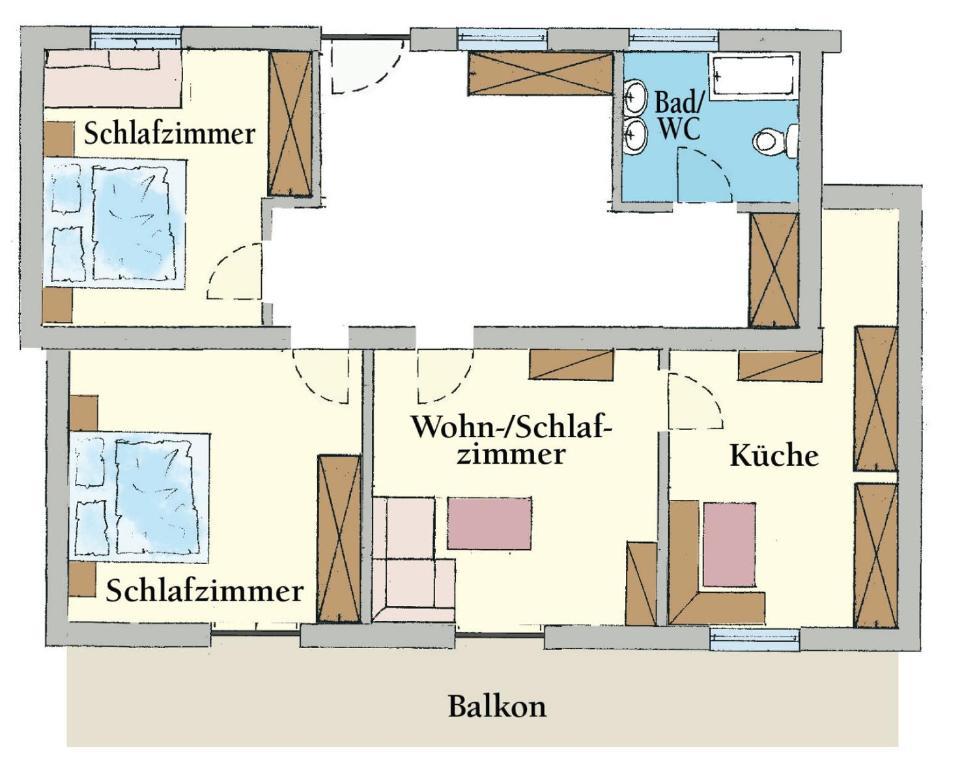 Appartementhaus Bergland Obsteig Rom bilde
